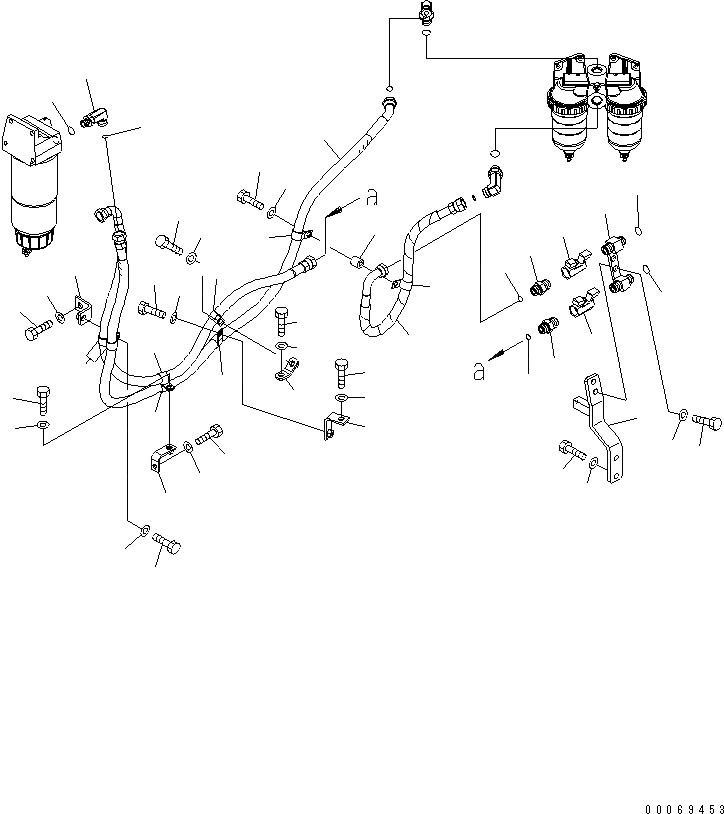 Схема запчастей Komatsu PC600-8R - ТОПЛИВОПРОВОД. (ВОДООТДЕЛИТЕЛЬ) (/) ТОПЛИВН. БАК. AND КОМПОНЕНТЫ