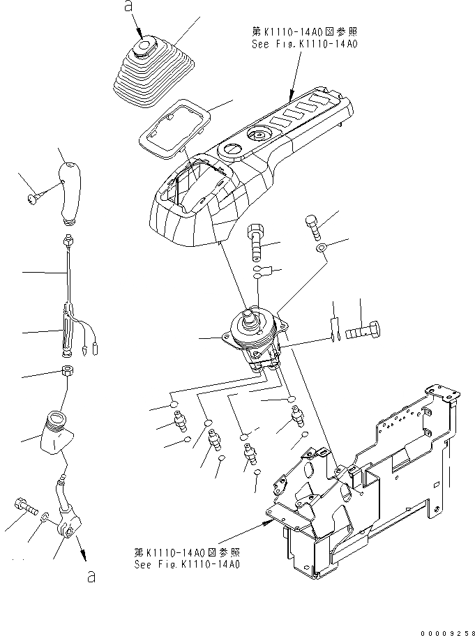 Схема запчастей Komatsu PC600-7-M1 - ОСНОВН. КОНСТРУКЦИЯ (РЫЧАГ И КЛАПАН) (ПРАВ.) КАБИНА ОПЕРАТОРА И СИСТЕМА УПРАВЛЕНИЯ