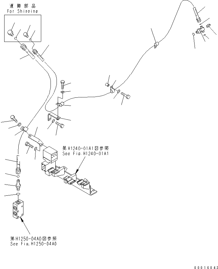 Схема запчастей Komatsu PC600-7K - КЛАПАН ПЕРЕГРУЗКИ (ТРУБЫ И КРЕПЛЕНИЕ) (ДЛЯ ЦИЛИНДРА РУКОЯТИ) ГИДРАВЛИКА