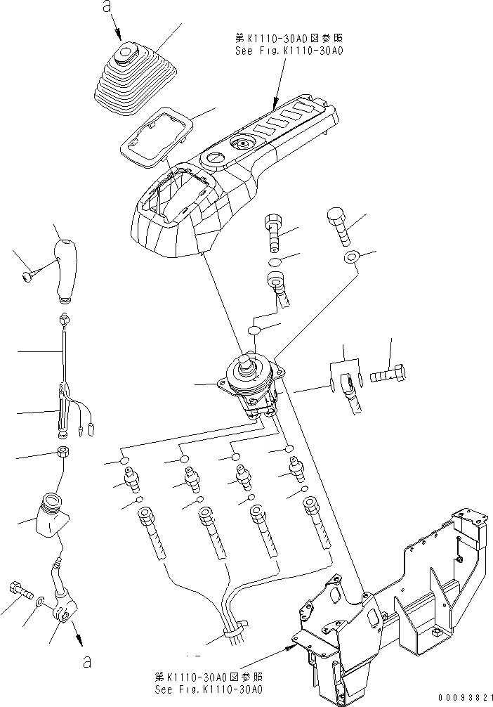 Схема запчастей Komatsu PC600-8 - ОСНОВН. КОНСТРУКЦИЯ (КАБИНА) (РЫЧАГ И КЛАПАН) (ПРАВ.) (С KOMTRAX)(№-) КАБИНА ОПЕРАТОРА И СИСТЕМА УПРАВЛЕНИЯ