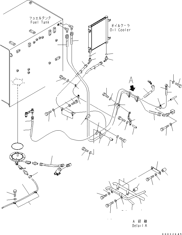 Схема запчастей Komatsu PC600LC-6A - ТОПЛИВН. ЛИНИЯ (/) (С ДОПОЛНИТ.ITIONEL ФИЛЬТР.)(№-) ТОПЛИВН. БАК. AND КОМПОНЕНТЫ