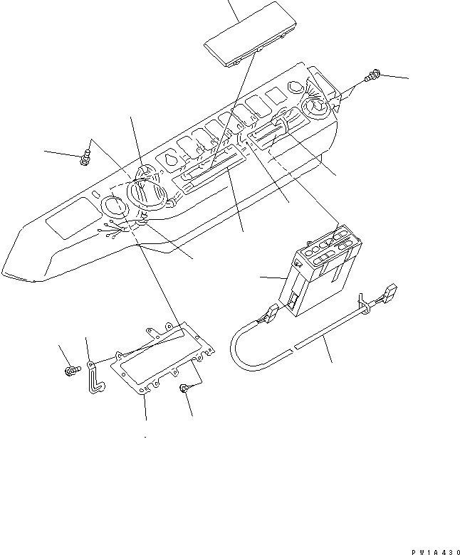Схема запчастей Komatsu PC600LC-6KJ - КАБИНА (ПАНЕЛЬ) (БЕЗ РАДИО) (С КОНДИЦИОНЕРОМ)    (ДЛЯ НИЖН. ДВОРНИКИ) (ДЛЯ ЕС)(№-) КАБИНА ОПЕРАТОРА И СИСТЕМА УПРАВЛЕНИЯ