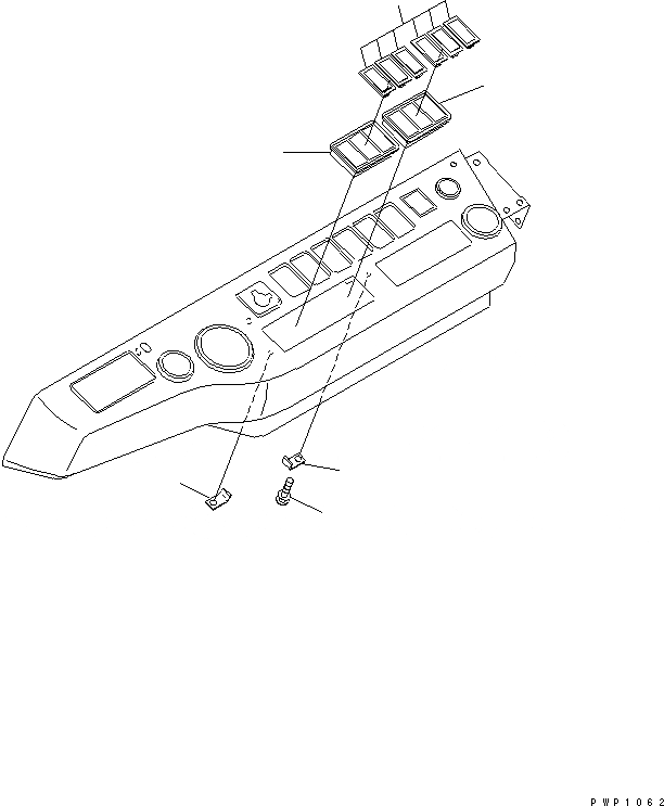 Схема запчастей Komatsu PC600LC-6K - КАБИНА (КРЫШКА ПАНЕЛИ) (COVER) КАБИНА ОПЕРАТОРА И СИСТЕМА УПРАВЛЕНИЯ