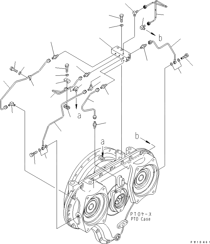 Схема запчастей Komatsu PC600LC-6A - МЕХ-М ОТБОРА МОЩНОСТИ (СМАЗКА) (ТРУБЫ)(№-) КОМПОНЕНТЫ ДВИГАТЕЛЯ