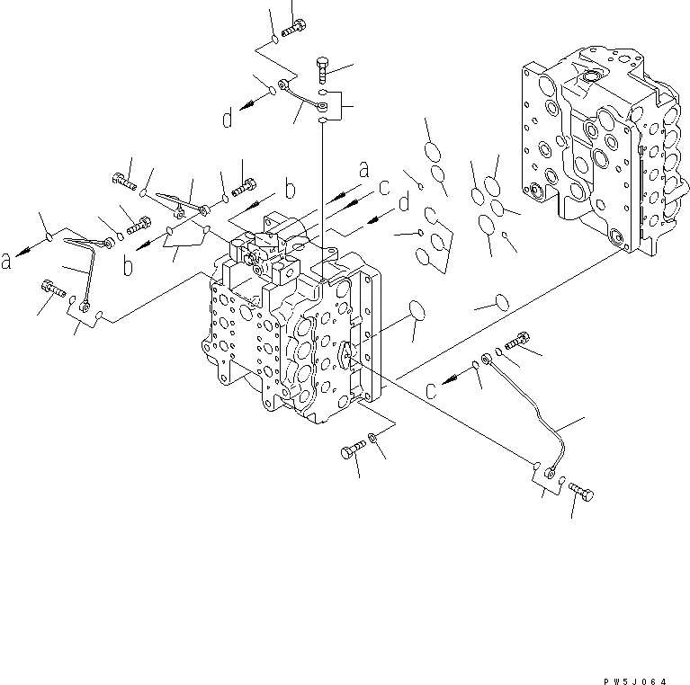 Схема запчастей Komatsu PC600LC-6A - ОСНОВН. КЛАПАН (/8) (-ЯC)(№-) ОСНОВН. КОМПОНЕНТЫ И РЕМКОМПЛЕКТЫ