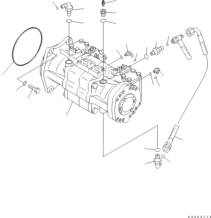 Схема запчастей Komatsu PC600LC-7K - NO. НАСОС ГИДРАВЛИКА