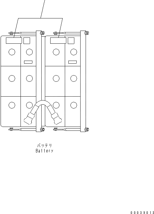 Схема запчастей Komatsu PC600LC-8 - АККУМУЛЯТОР МАРКИРОВКА