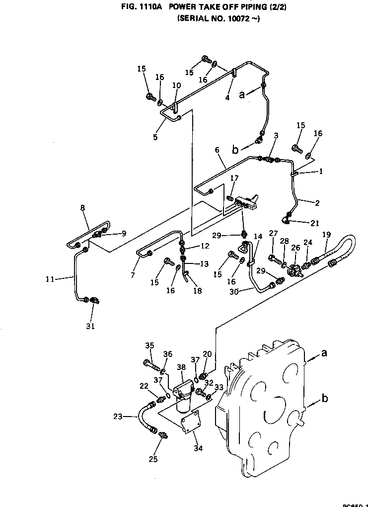 Схема запчастей Komatsu PC650-1 - МЕХ-М ОТБОРА МОЩНОСТИ ТРУБЫ (/)(№7-) КОМПОНЕНТЫ ДВИГАТЕЛЯ И ЭЛЕКТРИКА
