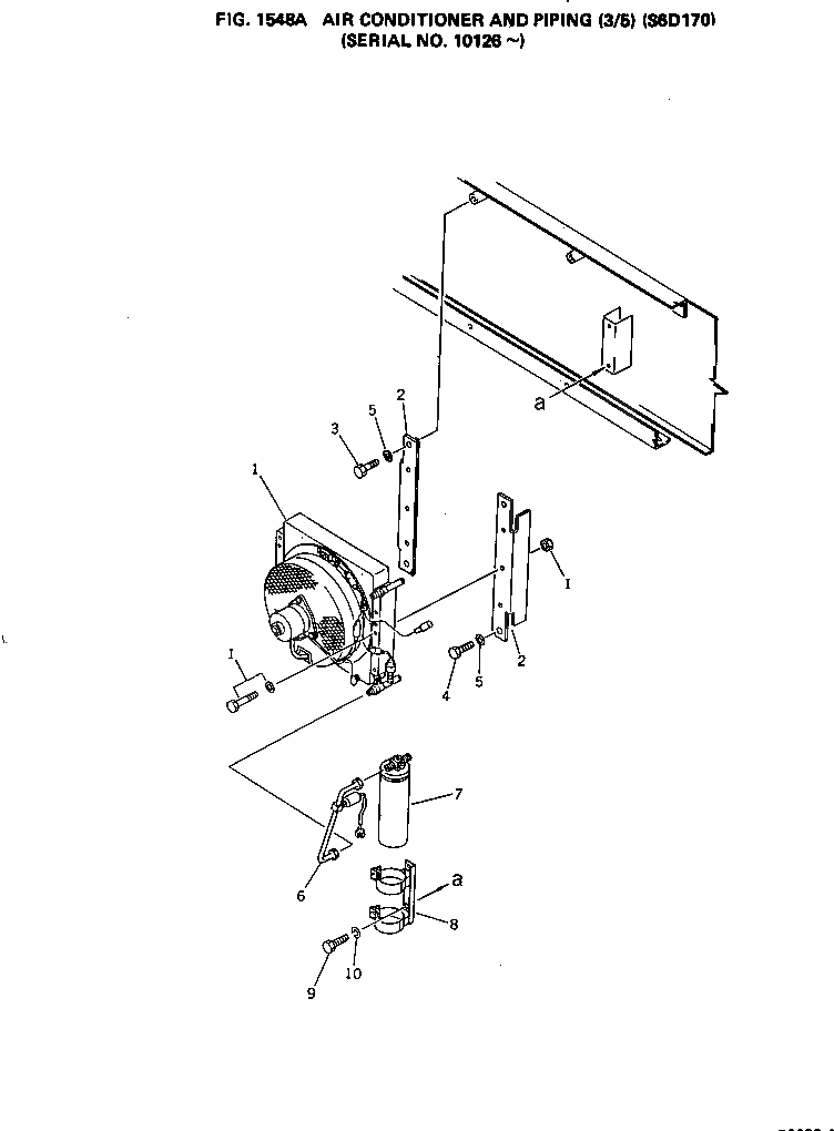 Схема запчастей Komatsu PC650-1 - КОНДИЦ. ВОЗДУХА И ТРУБЫ (/) (SD7)(№-) ОСНОВНАЯ РАМА И КАБИНА