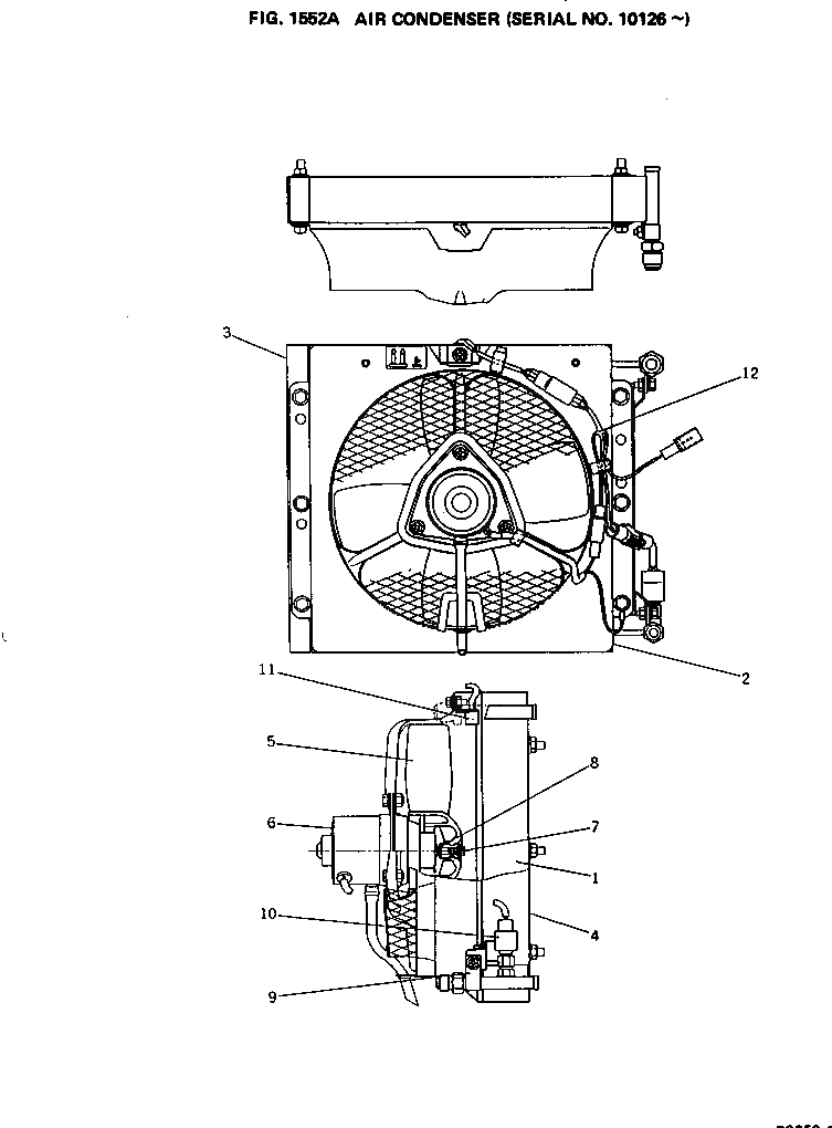Схема запчастей Komatsu PC650-1 - КОНДИЦ.DENSER(№-) ОСНОВНАЯ РАМА И КАБИНА