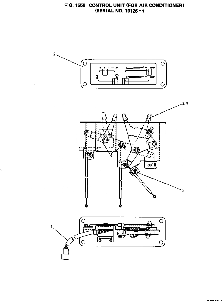 Схема запчастей Komatsu PC650-1 - УПРАВЛ-Е БЛОК (С КОНДИЦИОНЕРОМ)(№-) ОСНОВНАЯ РАМА И КАБИНА