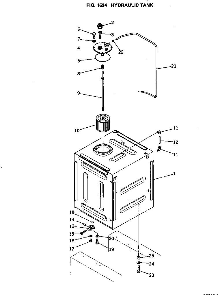 Схема запчастей Komatsu PC650-1 - ГИДР. БАК. УПРАВЛ-Е РАБОЧИМ ОБОРУДОВАНИЕМ