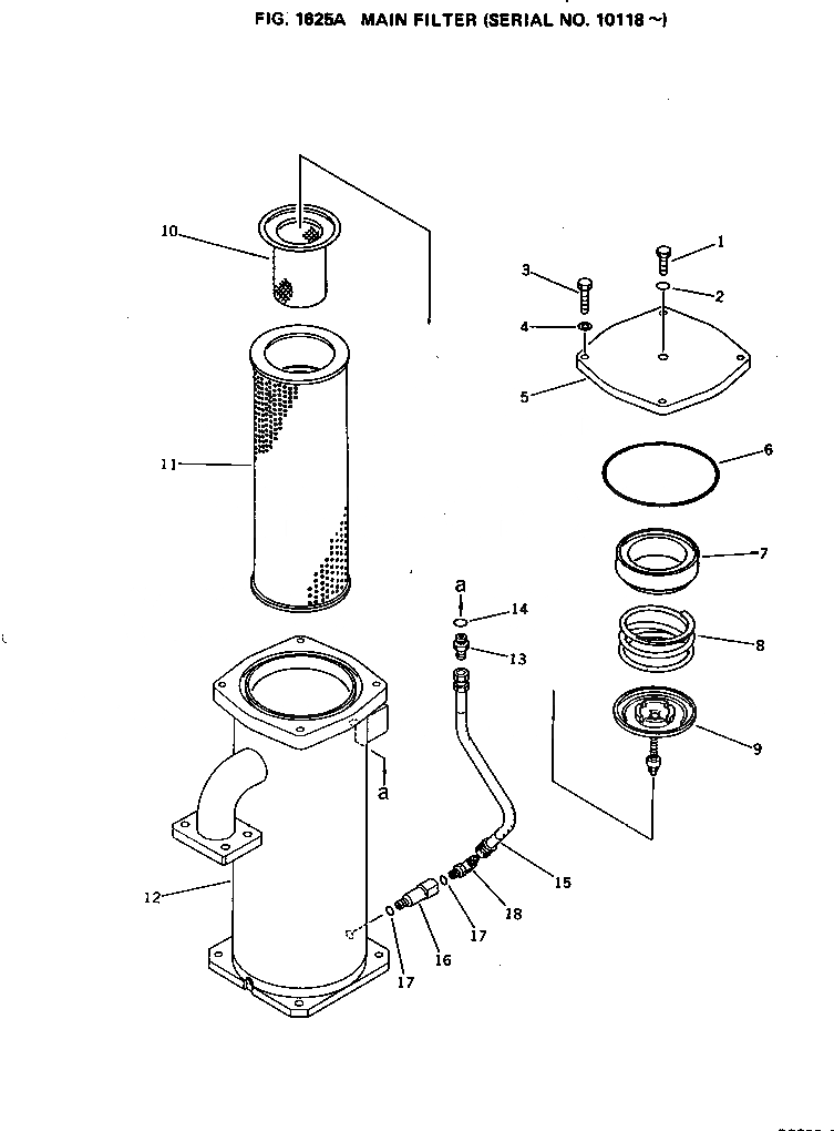 Схема запчастей Komatsu PC650-1 - ОСНОВН. ФИЛЬТР.(№8-) УПРАВЛ-Е РАБОЧИМ ОБОРУДОВАНИЕМ