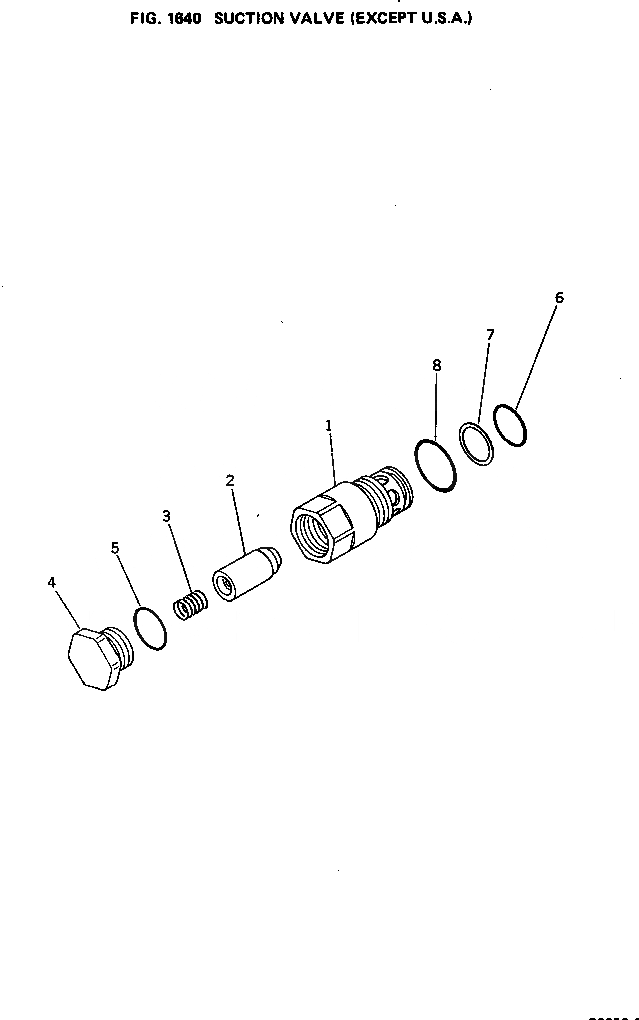 Схема запчастей Komatsu PC650-1 - ВСАСЫВ. КЛАПАН (EXCEPT США) УПРАВЛ-Е РАБОЧИМ ОБОРУДОВАНИЕМ