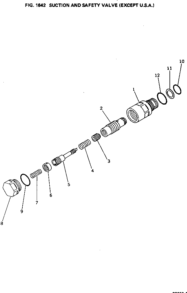 Схема запчастей Komatsu PC650-1 - ВСАСЫАЮЩИЙ КЛАПАН БЕЗОПАСНОСТИ (EXCEPT США) УПРАВЛ-Е РАБОЧИМ ОБОРУДОВАНИЕМ
