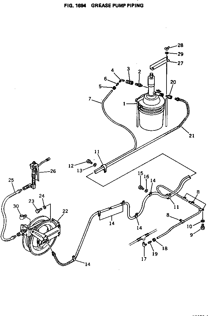 Схема запчастей Komatsu PC650-1 - НАСОС СМАЗКИ ТРУБЫ УПРАВЛ-Е РАБОЧИМ ОБОРУДОВАНИЕМ