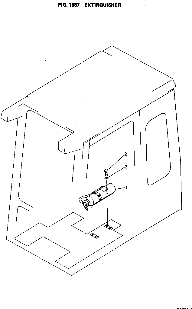 Схема запчастей Komatsu PC650-1 - ОГНЕТУШИТЕЛЬ ОПЦИОННЫЕ КОМПОНЕНТЫ
