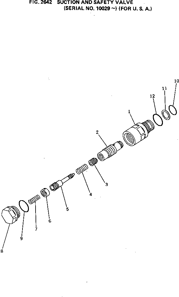 Схема запчастей Komatsu PC650-1 - ВСАСЫАЮЩИЙ КЛАПАН БЕЗОПАСНОСТИ (ДЛЯ США)(№9-) ОПЦИОННЫЕ КОМПОНЕНТЫ (СПЕЦ. APPLICATION ЧАСТИ)