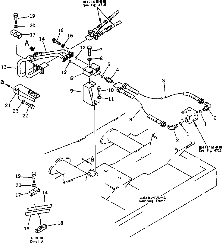 Схема запчастей Komatsu PC650-3 - СЪЕМ ПРОТИВОВЕСА ТРУБЫ (УПРАВЛЯЮЩ. КЛАПАН TO/FROM ЦИЛИНДР) СИСТЕМА УПРАВЛЕНИЯ И ОСНОВНАЯ РАМА