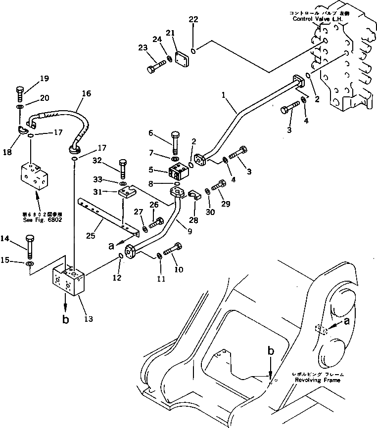 Схема запчастей Komatsu PC650-3 - ЦИЛИНДР СТРЕЛЫТРУБЫ (/) (ШАССИ) УПРАВЛ-Е РАБОЧИМ ОБОРУДОВАНИЕМ
