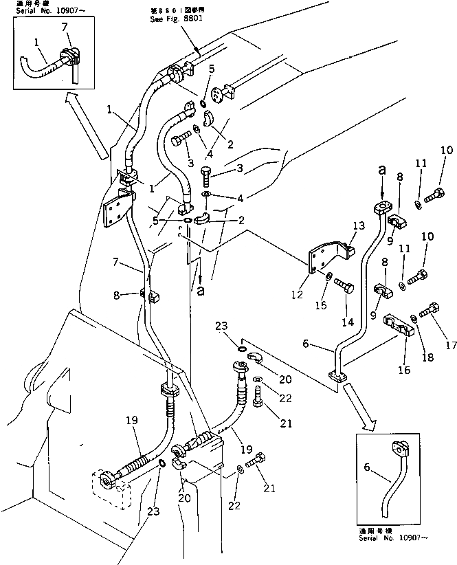 Схема запчастей Komatsu PC650-3 - НИЖН. ГИДРОЦИЛИНДР КОВША ТРУБЫ (РУКОЯТЬ) (ДЛЯ НИЖН. ПОГРУЗ.) РАБОЧЕЕ ОБОРУДОВАНИЕ (ПОГРУЗ.)