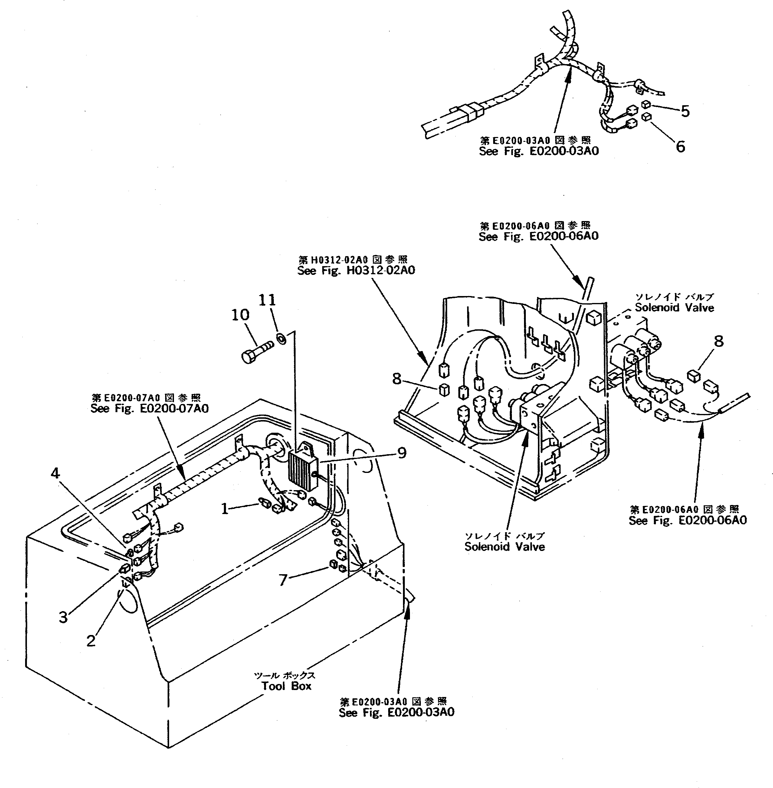 Схема запчастей Komatsu PC650-5 - УПРАВЛ-Е Э/ПРОВОДКА (С -STAGE SELECTOR OLSS) (W/O -POSITION АВТОМАТИЧ. COMP.) (ДЛЯ ПОГРУЗ.) (КРОМЕ ЯПОН.) ЭЛЕКТРИКА