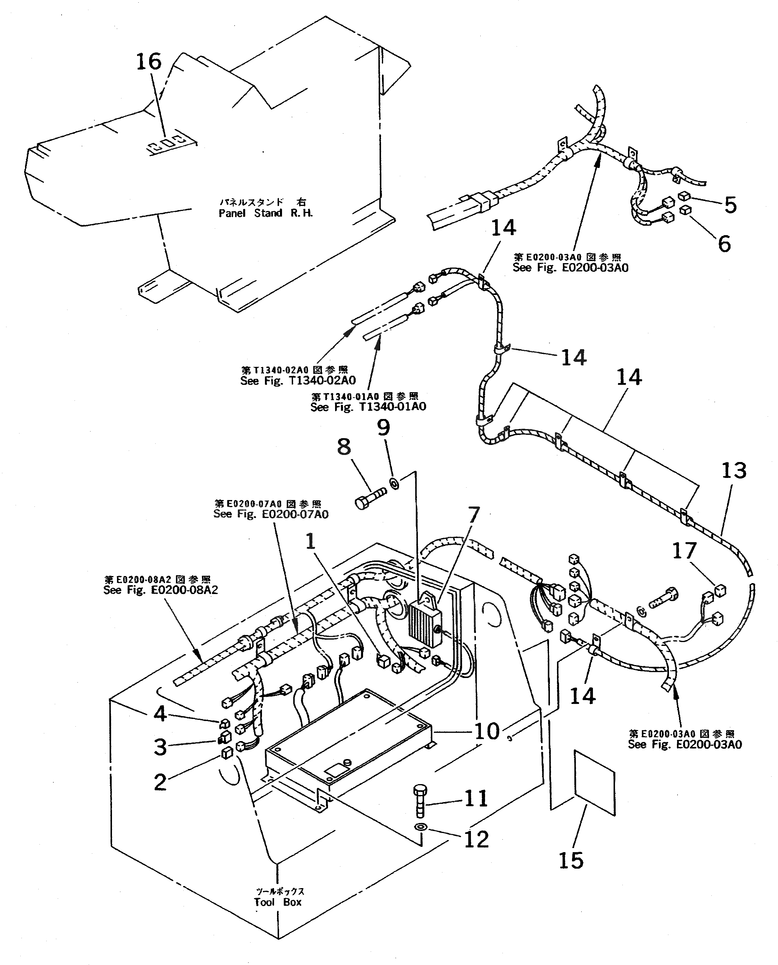 Схема запчастей Komatsu PC650-5 - УПРАВЛ-Е Э/ПРОВОДКА (С -STAGE SELECTOR OLSS) (С -POSITION  АВТОМАТИЧ. COMP.) (ДЛЯ ПОГРУЗ.) ЭЛЕКТРИКА