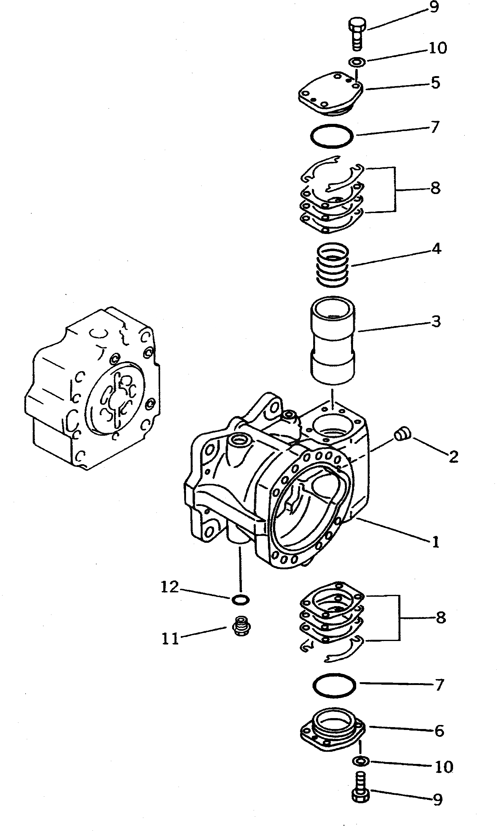 Схема запчастей Komatsu PC650-5 - NO. НАСОС (/) (С -STAGE SELECTOR MODE OLSS) (КРОМЕ ЯПОН.) ГИДРАВЛИКА