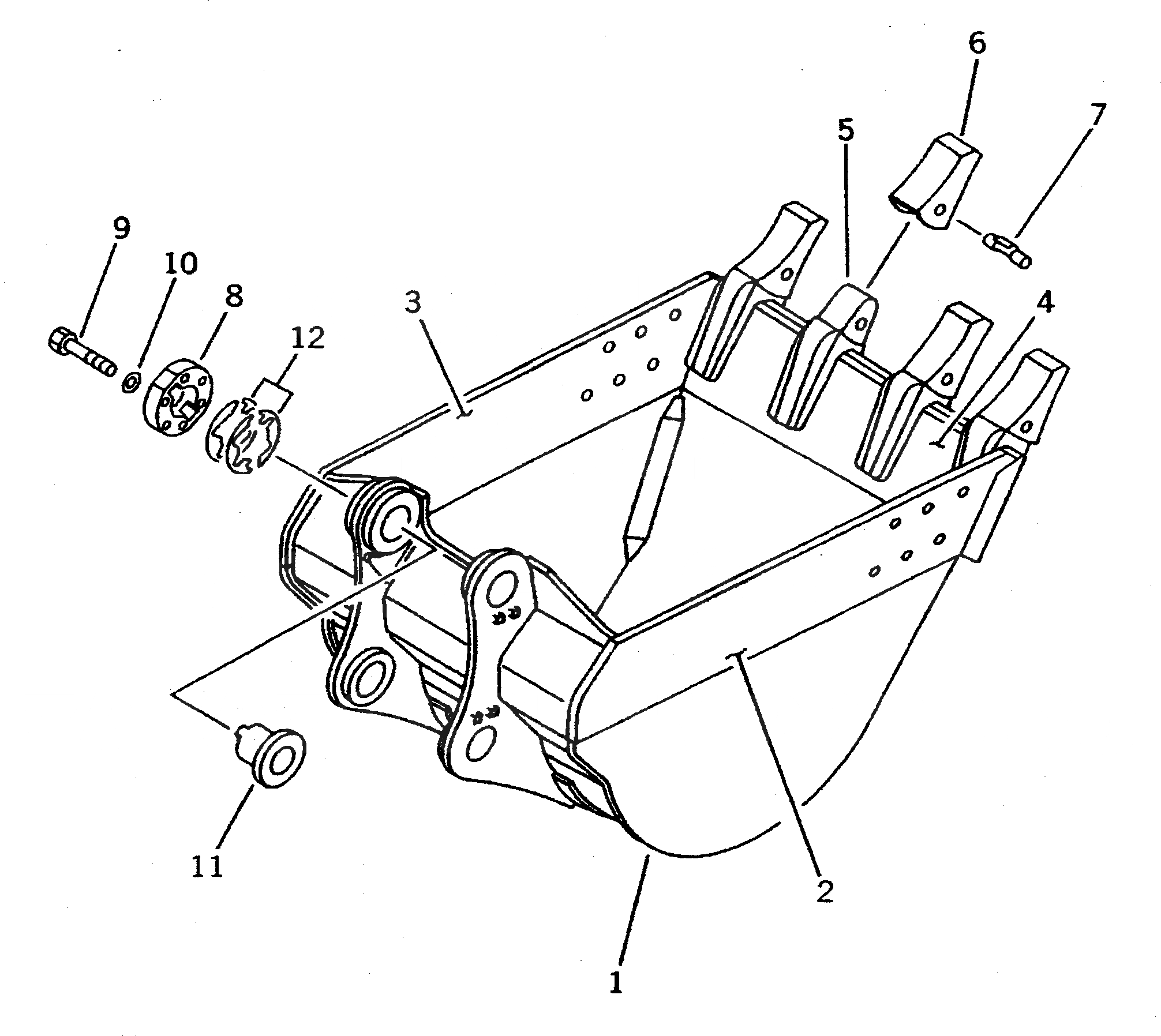 Схема запчастей Komatsu PC650-5 - .M.¤ ГОРИЗОНТАЛЬН. ПАЛЕЦ КОВШ¤ MM РАБОЧЕЕ ОБОРУДОВАНИЕ