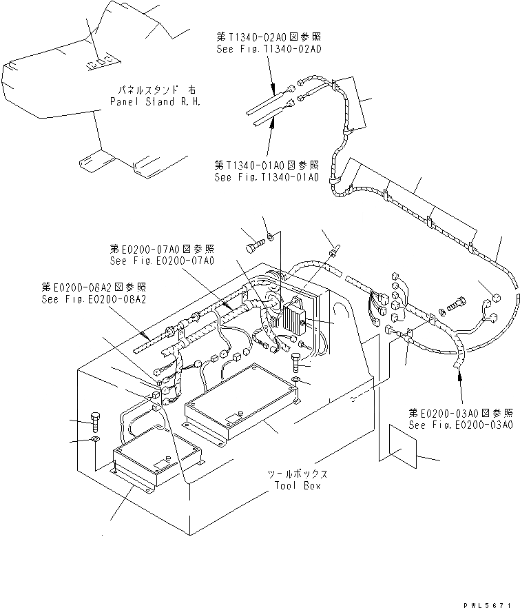 Схема запчастей Komatsu PC650-5 - УПРАВЛ-Е Э/ПРОВОДКА (С -STAGE SELECTOR OLSS) (W/-POSITION АВТОМАТИЧ. COMP.) (ДЛЯ ПОГРУЗ.) ЭЛЕКТРИКА