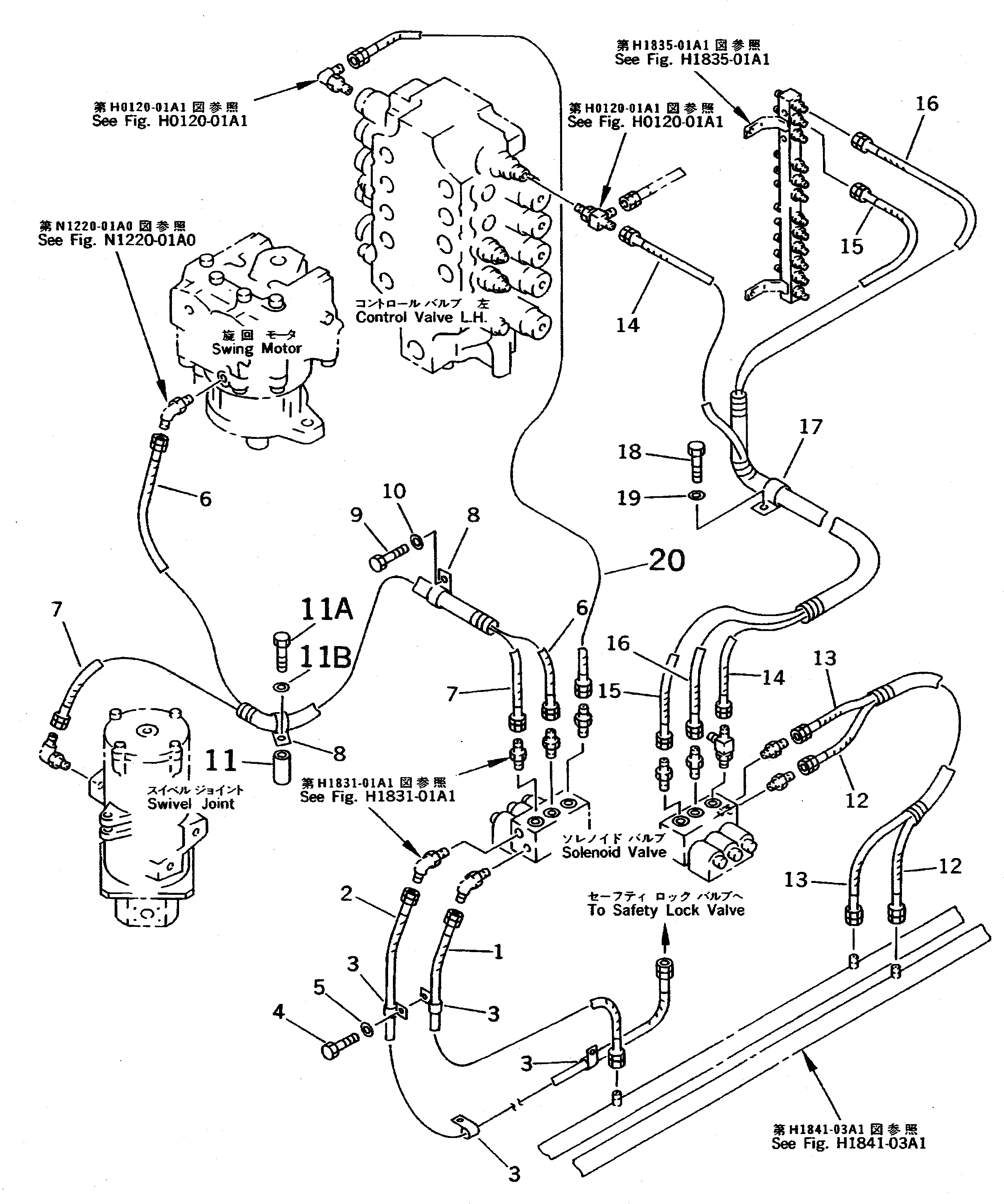 Схема запчастей Komatsu PC650-5 - СОЛЕНОИДНЫЙ КЛАПАН ЛИНИЯ (ДЛЯ ПОГРУЗ.)(№-87) ГИДРАВЛИКА