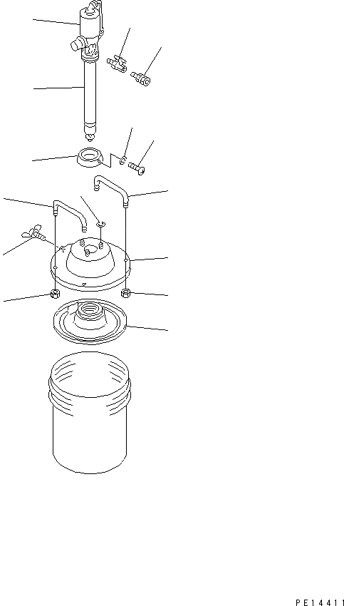 Схема запчастей Komatsu PC650-5 - НАСОС СМАЗКИ (НАСОС В СБОРЕ) РАЗНОЕ
