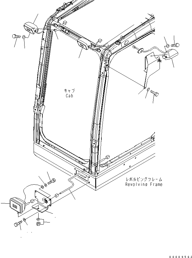 Схема запчастей Komatsu PC650-7-M1 - ДОПОЛН. РАБОЧ. ОСВЕЩЕНИЕ¤ ПОДСВЕТКА СТУПЕНЕЙ И ИМПУЛЬСН. ОСВЕЩЕНИЕ ЭЛЕКТРИКА