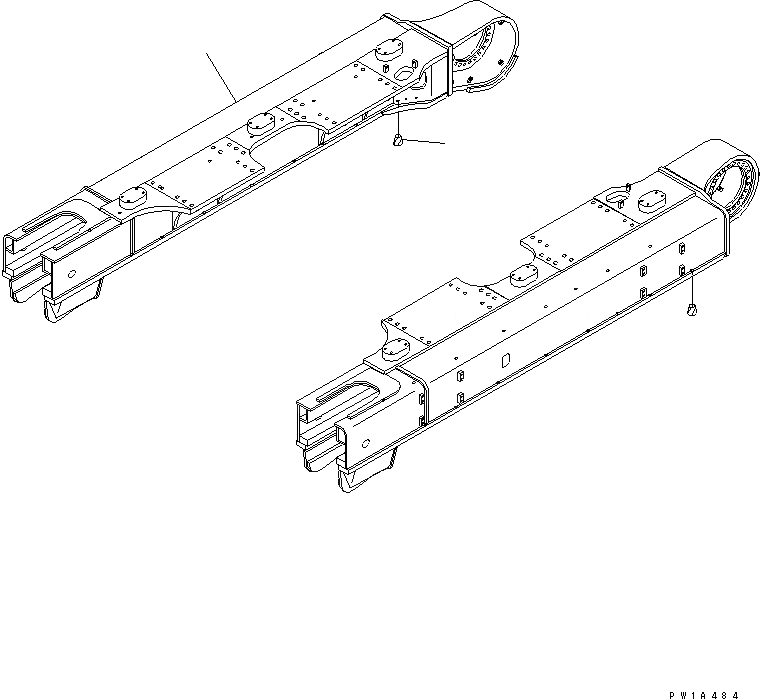 Схема запчастей Komatsu PC650LC-6 - ГУСЕНИЧНАЯ РАМА (КАРЬЕРН. СПЕЦИФ-Я) (LC) (ПРАВ.)(№7-) ХОДОВАЯ