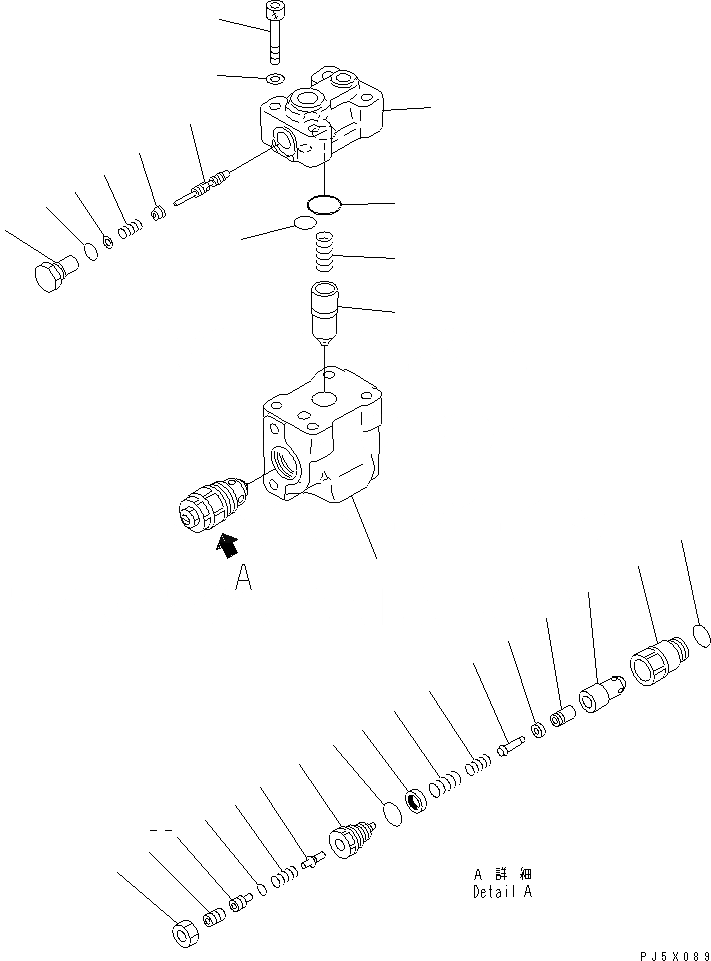 Схема запчастей Komatsu PC650LC-6A - СТОПОРН. КЛАПАН ОСНОВН. КОМПОНЕНТЫ И РЕМКОМПЛЕКТЫ