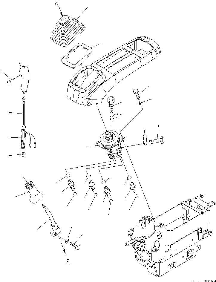 Схема запчастей Komatsu PC650LC-7-M1 - ОСНОВН. КОНСТРУКЦИЯ (РЫЧАГ И КЛАПАН) (ЛЕВ.) КАБИНА ОПЕРАТОРА И СИСТЕМА УПРАВЛЕНИЯ