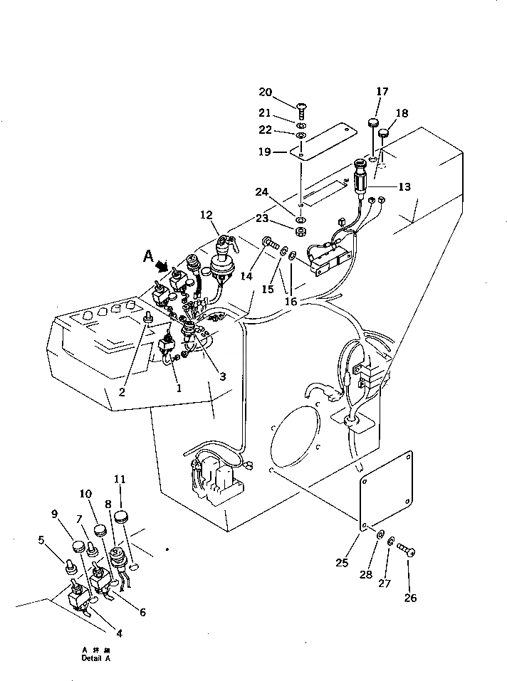 Схема запчастей Komatsu PC650SE-3 - ПАНЕЛЬ ПРИБОРОВ (/) (С FREE ПОВОРОТН.) (КРОМЕ ЯПОН.) КОМПОНЕНТЫ ДВИГАТЕЛЯ И ЭЛЕКТРИКА