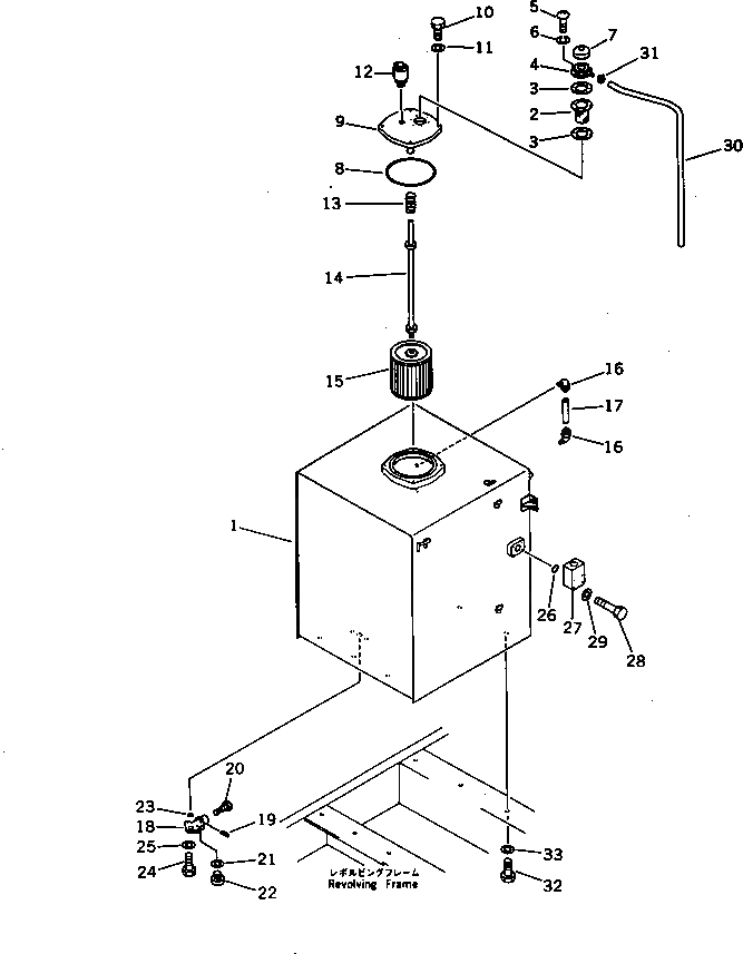 Схема запчастей Komatsu PC650SE-3 - ГИДР. БАК.(№8-8) УПРАВЛ-Е РАБОЧИМ ОБОРУДОВАНИЕМ