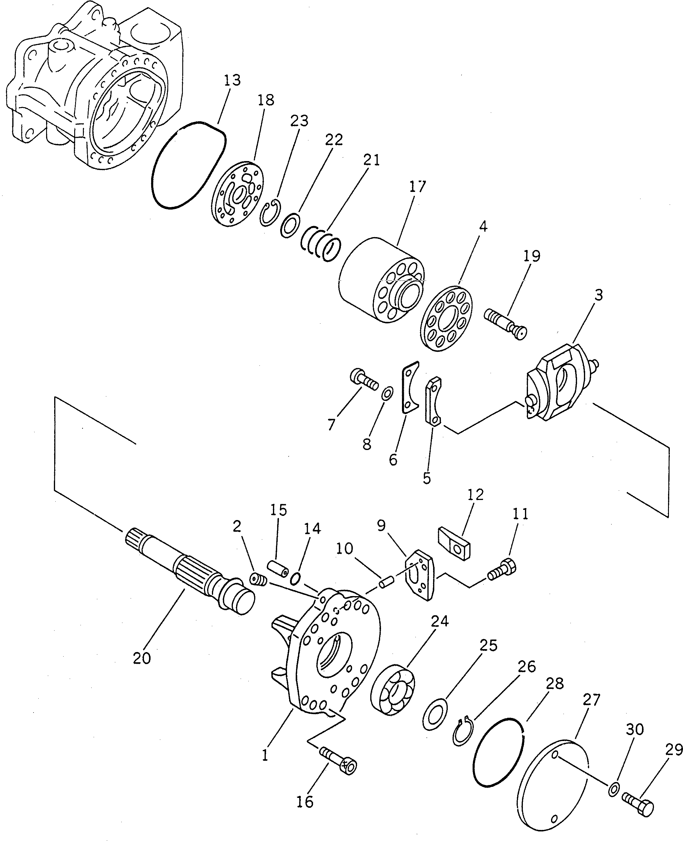 Схема запчастей Komatsu PC710-5 - NO. НАСОС (/) (С -STAGE SELECTOR MODE OLSS) (КРОМЕ ЯПОН.)(№8-) ГИДРАВЛИКА