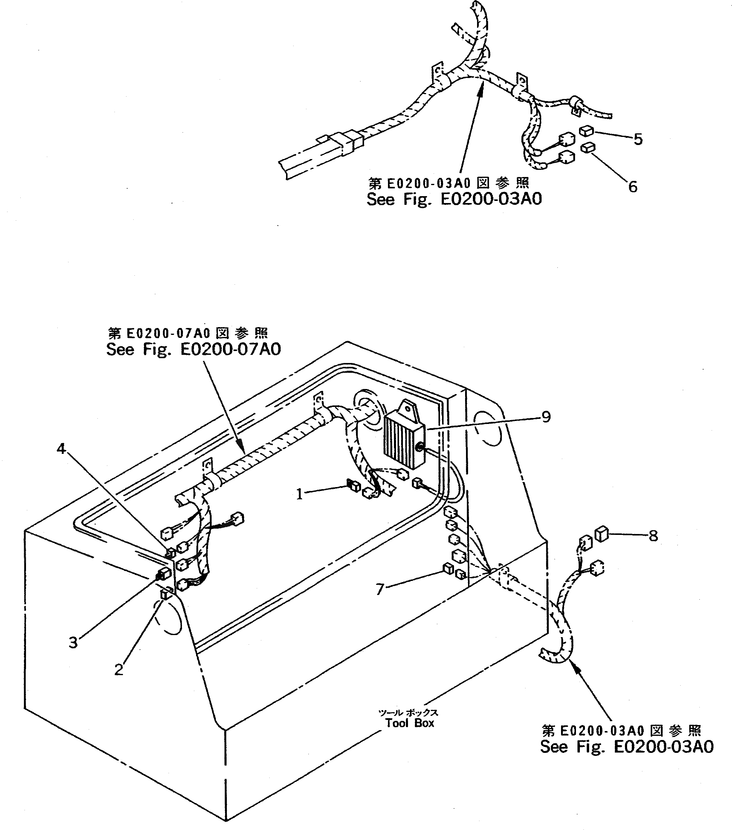Схема запчастей Komatsu PC710SE-5 - УПРАВЛ-Е Э/ПРОВОДКА (С -STAGE SELECTOR MODE OLSS) (КРОМЕ ЯПОН.)(№8-) ЭЛЕКТРИКА