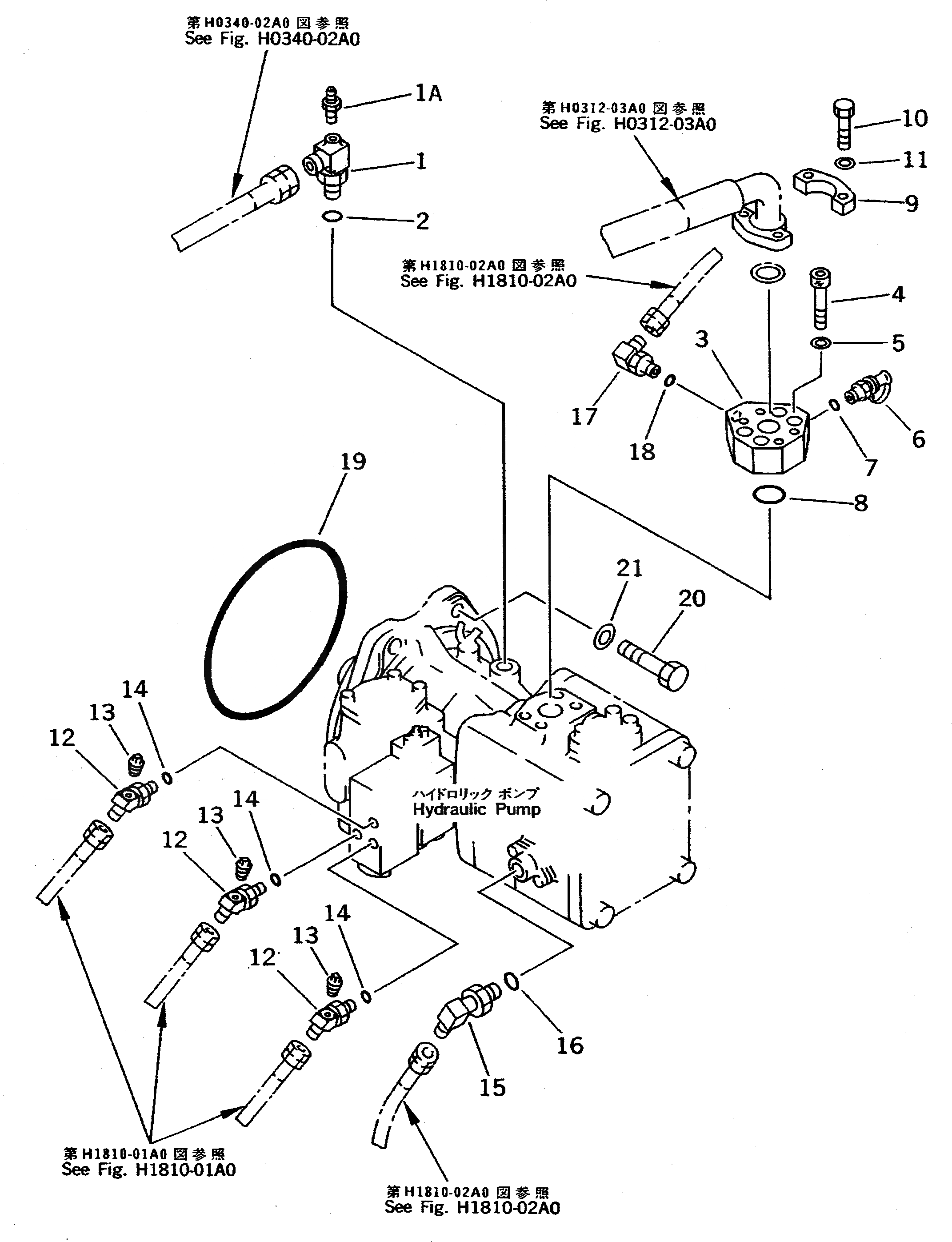 Схема запчастей Komatsu PC710SE-5 - ПОВОРОТН. НАСОС (СОЕДИНИТ. ЧАСТИ) ГИДРАВЛИКА