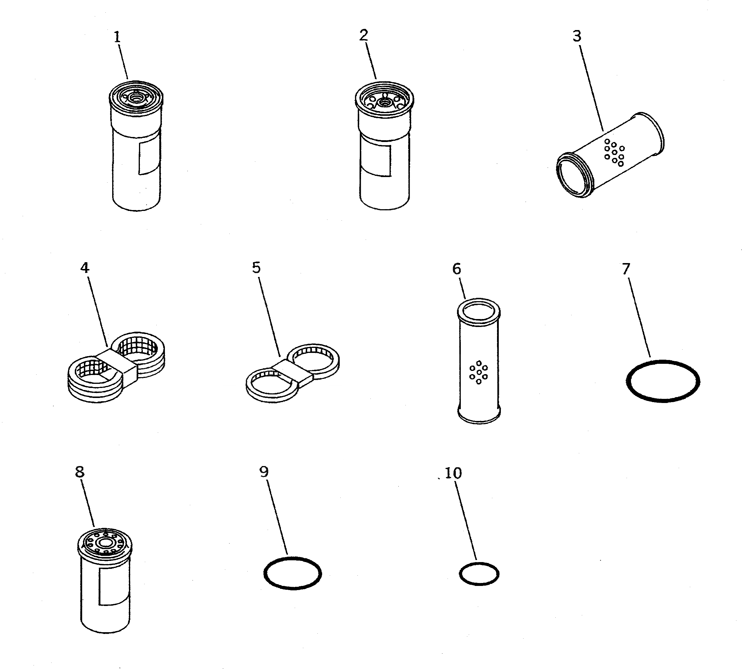 Схема запчастей Komatsu PC710SE-5 - ЗАП. ЧАСТИ (КРОМЕ ЯПОН.)(№8-) АКСЕССУАРЫ