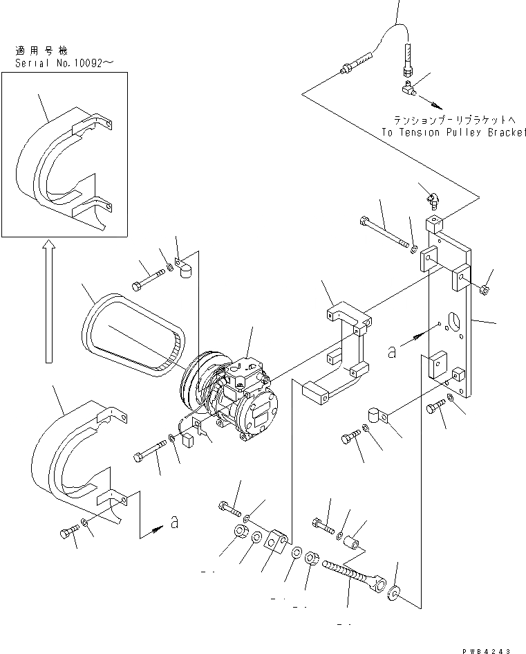 Схема запчастей Komatsu PC750-6 - КОНДИЦ. ВОЗДУХА (COMORESSOR)(№-999) КАБИНА ОПЕРАТОРА И СИСТЕМА УПРАВЛЕНИЯ