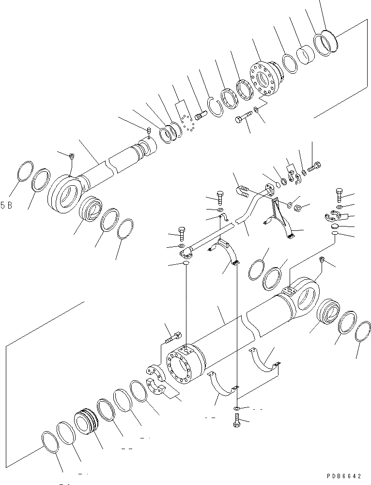 Схема запчастей Komatsu PC750-6 - ЦИЛИНДР РУКОЯТИ(ДЛЯ ПОГРУЗ.)(№-999) ОСНОВН. КОМПОНЕНТЫ И РЕМКОМПЛЕКТЫ