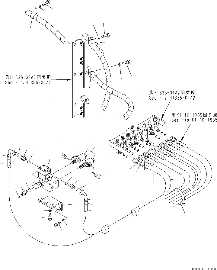 Схема запчастей Komatsu PC750-7-M1 - PPC ЛИНИЯ СОЕД-Е (ДЕМПФИРУЮЩИЙ КЛАПАН УДАРА СТРЕЛЫ) (ДЛЯ ПОГРУЗ.) ГИДРАВЛИКА