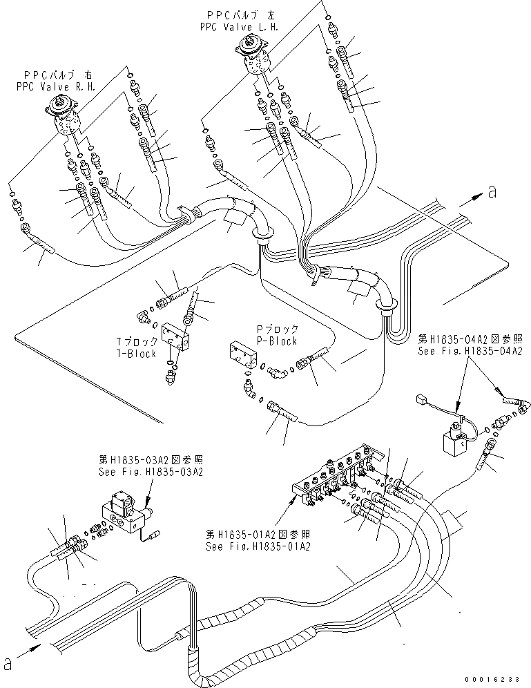Схема запчастей Komatsu PC750-7-M1 - ОСНОВН. КОНСТРУКЦИЯ (PPC ШЛАНГИ) (/) (ДЛЯ ПОГРУЗ.) КАБИНА ОПЕРАТОРА И СИСТЕМА УПРАВЛЕНИЯ