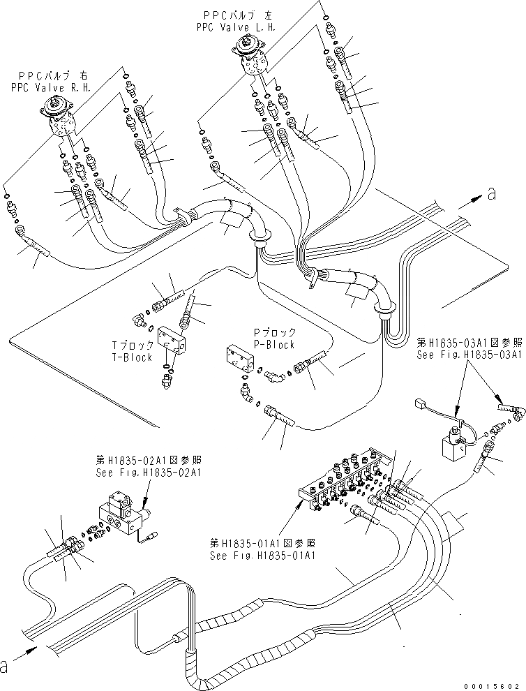 Схема запчастей Komatsu PC750LC-7K - ОСНОВН. КОНСТРУКЦИЯ (PPC ШЛАНГИ) (/) ( ATT) КАБИНА ОПЕРАТОРА И СИСТЕМА УПРАВЛЕНИЯ