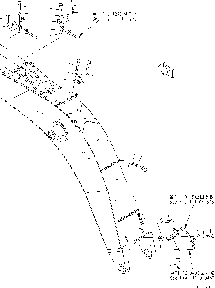 Схема запчастей Komatsu PC750LC-7K - ТРУБЫ СТРЕЛЫ (8.M С ЦИЛИНДР СТОПОРН. КЛАПАН) (ЦИЛИНДР РУКОЯТИ) (/) (PC7LC) РАБОЧЕЕ ОБОРУДОВАНИЕ