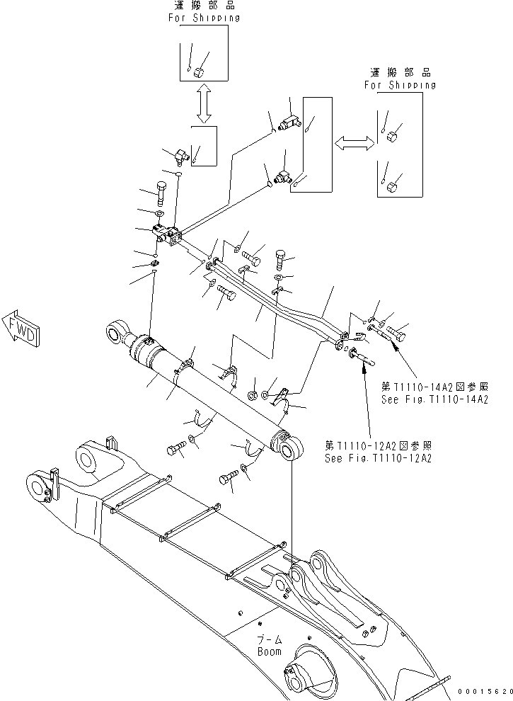 Схема запчастей Komatsu PC750LC-7K - ЦИЛИНДР РУКОЯТИ¤ ЛЕВ. (С СТОПОРН. КЛАПАН) РАБОЧЕЕ ОБОРУДОВАНИЕ