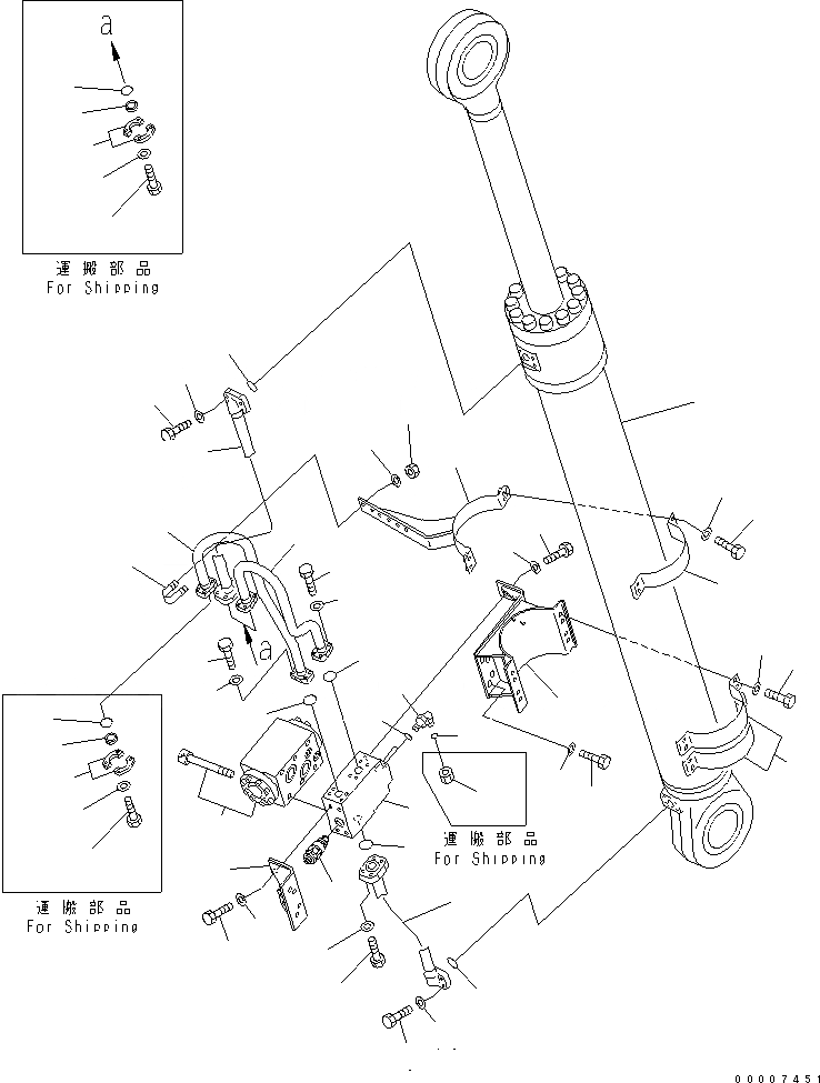 Схема запчастей Komatsu PC750LC-7 - ЦИЛИНДР СТРЕЛЫ¤ ЛЕВ. (С ПРЕДОТВРАЩ. СМЕЩЕНИЯ) РАБОЧЕЕ ОБОРУДОВАНИЕ